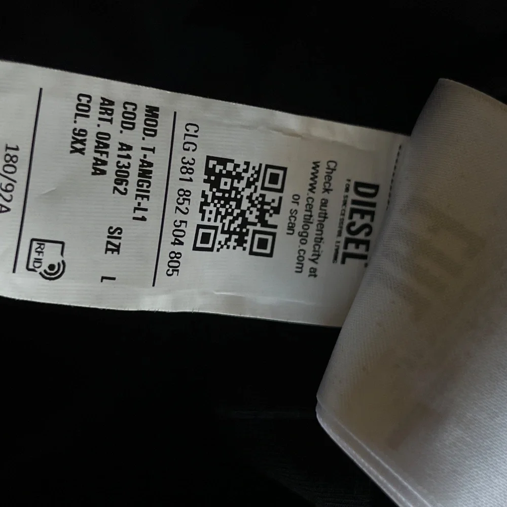 Black Diesel pink logo t-shirt - Picture 5 of 7